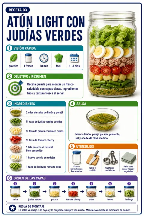 Página del recetario — receta: Atún Light con Judías Verdes — visión general