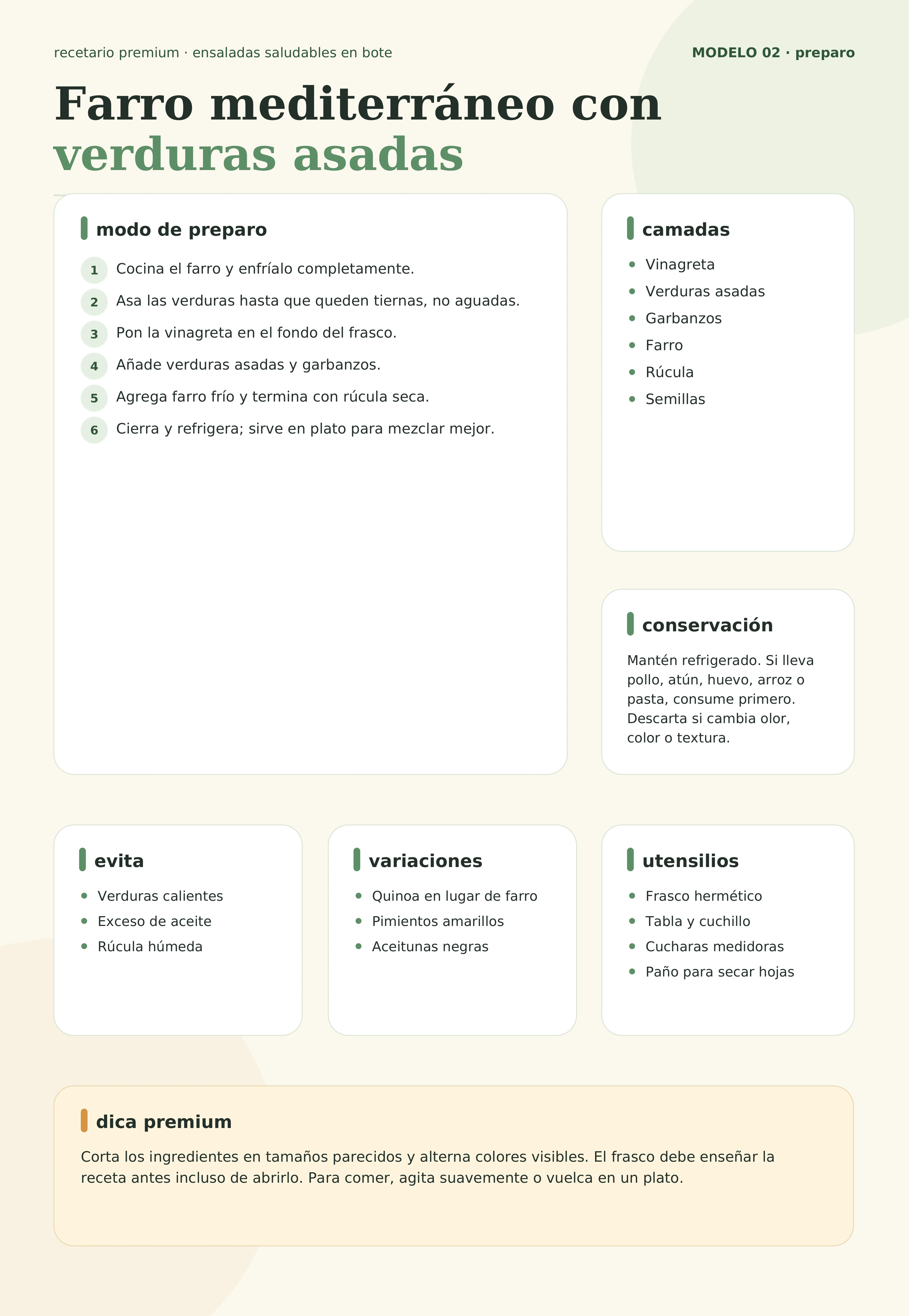 Caprese fit con calabacín — modo de preparo, conservación, variaciones y dica premium