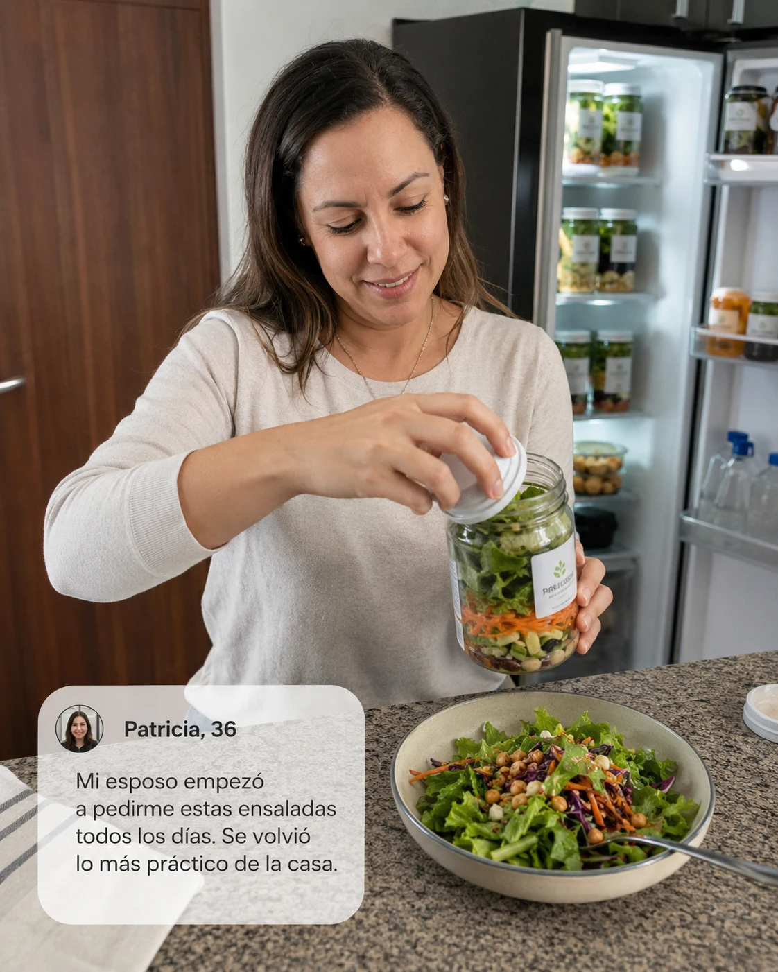 Patricia, 36 — Mi esposo empezó a pedirme estas ensaladas todos los días