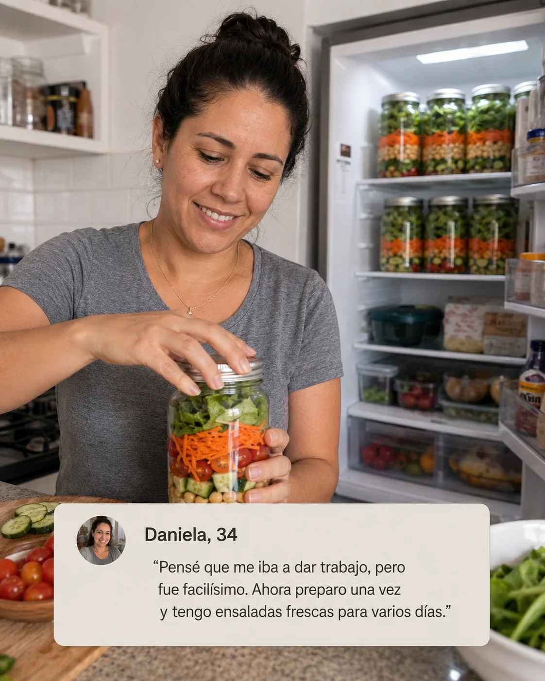 Daniela, 34 — Pensé que me iba a dar trabajo, pero fue facilísimo