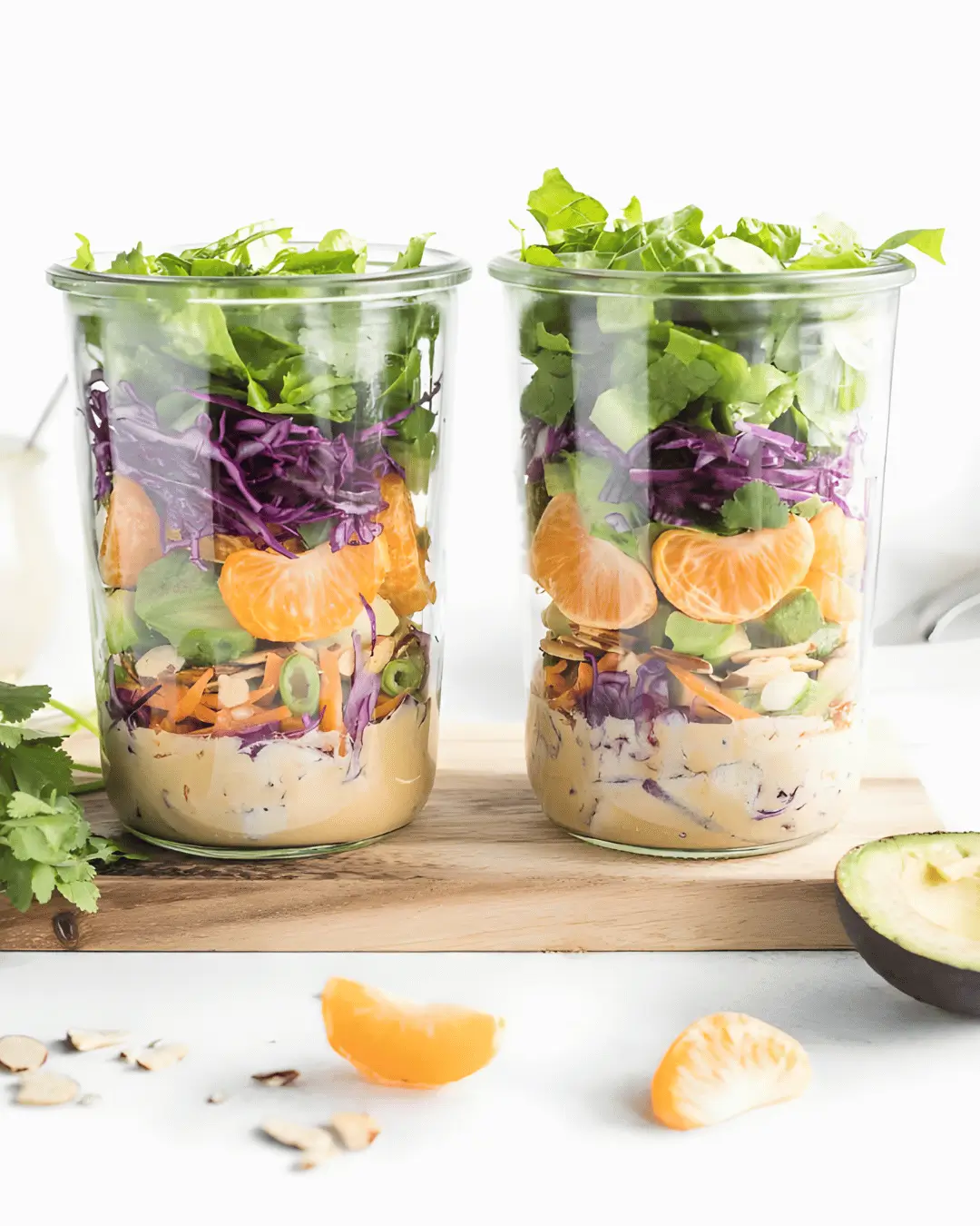 Ensalada de Mandarina y Aguacate en tarro