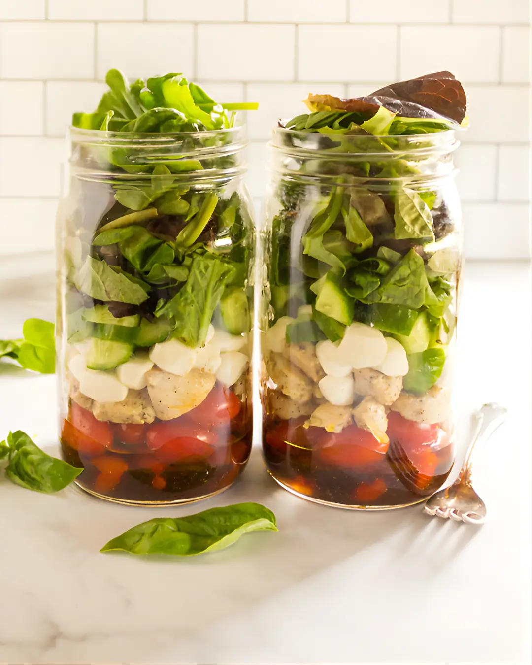 Caprese en Tarro con balsámico